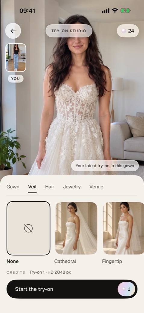 Vowella studio: veil, hair, jewellery and venue